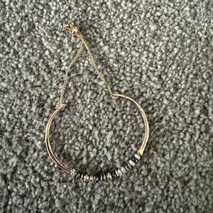 Elegant Gold and Black Beaded Bracelet